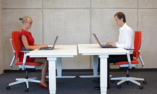 people sitting at a desk