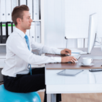 sitting posture, office desk , posture correction