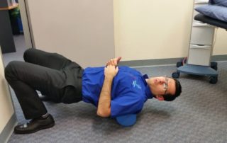 lower back foam roller stretch