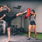 kick boxing, kicking action