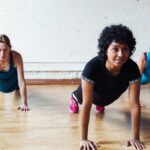 strong women planking